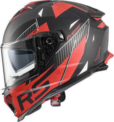 Casca Moto Full-Face Typhoon RS 92BM Matt Black/Red 2024
