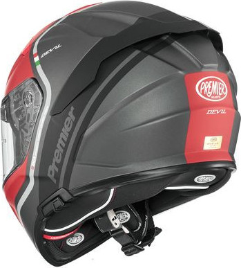 Casca Moto Full-Face Devil PH 17BM Matt Gray/Red 2024