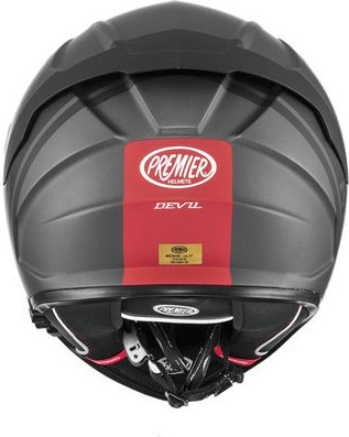 Casca Moto Full-Face Devil PH 17BM Matt Gray/Red 2024