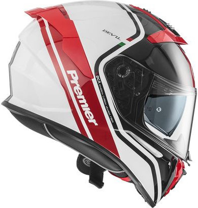 Casca Moto Full-Face Devil PH 2 Glossy Red/White/Black 2024
