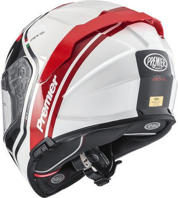 Casca Moto Full-Face Devil PH 2 Glossy Red/White/Black 2024