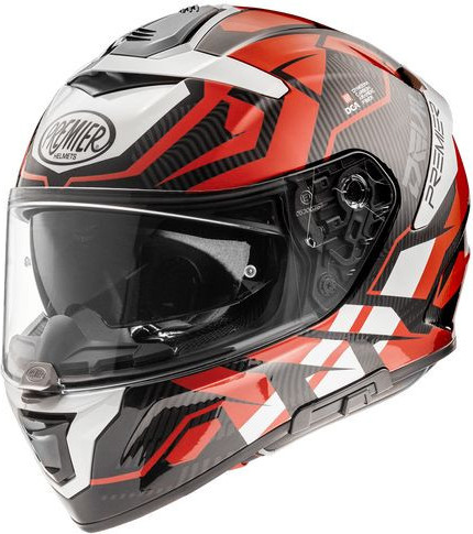 Casca Moto Full-Face Devil JC 92 Glossy Red/Black/White 2024