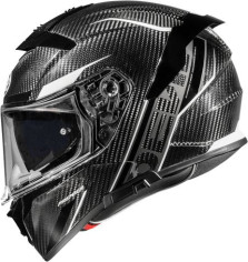 Casca Moto Full-Face Devil CARB ST8 Glossy Black/White 2024
