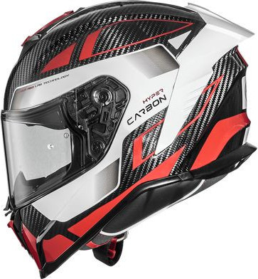 Casca Moto Full-Face Hyper CARB TK92 Glossy Black/Red/White 2024