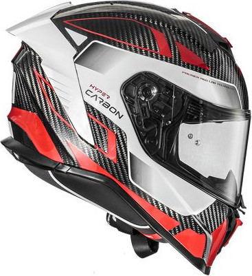 Casca Moto Full-Face Hyper CARB TK92 Glossy Black/Red/White 2024