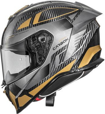 Casca Moto Full-Face Hyper CARB TK19 Glossy Black/Gold/Gray 2024