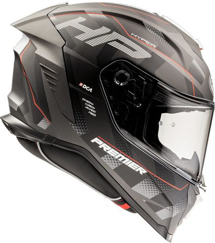 Casca Moto Full-Face Hyper HP 92BM Gray/Red/Black 2024