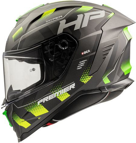 Casca Moto Full-Face Hyper HP 6BM Matt Black/Gray/Yellow 2024