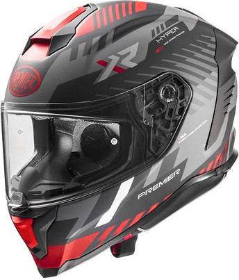 Casca Moto Full-Face Hyper XR 92BM Black Matt/Gray/Red 2024