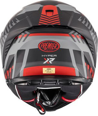 Casca Moto Full-Face Hyper XR 92BM Black Matt/Gray/Red 2024