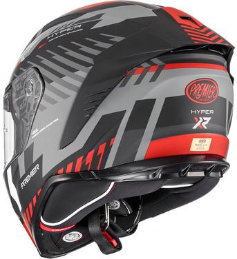 Casca Moto Full-Face Hyper XR 92BM Black Matt/Gray/Red 2024