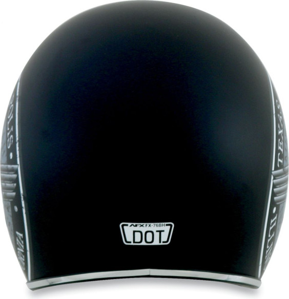 Casca Moto Jet/Open Face FX-76 Route 66 Vintage Matte Black