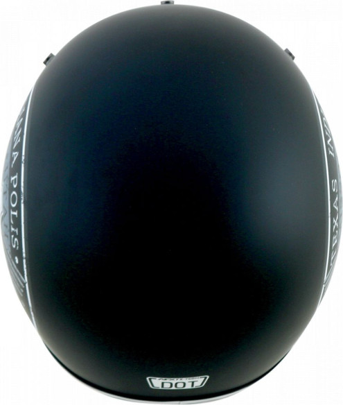 Casca Moto Jet/Open Face FX-76 Route 66 Vintage Matte Black