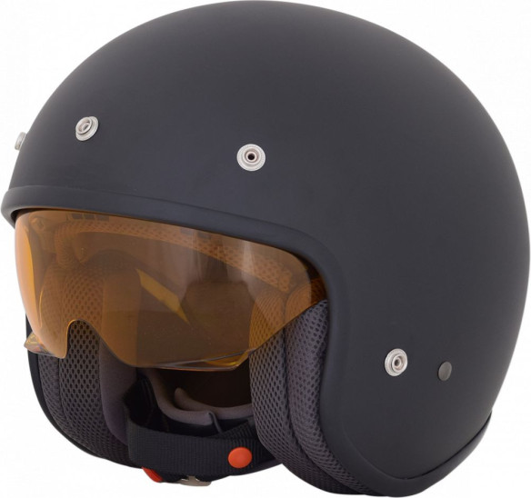 Casca Moto Jet/Open Face FX-142 Matt Black