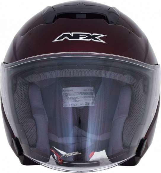 Casca Moto Jet/Open Face FX-60 Dark Wine/Red