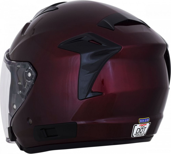 Casca Moto Jet/Open Face FX-60 Dark Wine/Red