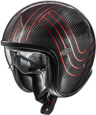 Casca Moto Open-Face/Jet Vintage Plat Edit CARB Glossy Black/Red 2024