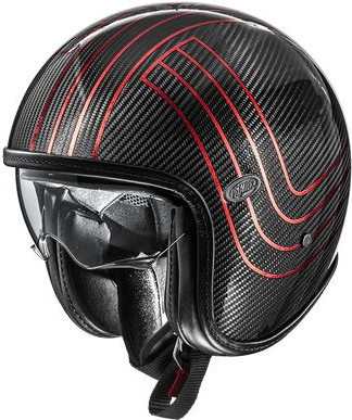 Casca Moto Open-Face/Jet Vintage Plat Edit CARB Glossy Black/Red 2024