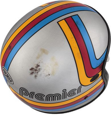 Casca Moto Open-Face/Jet Vintage Plat Edit EX77BM Glossy Silver/Blue/Yellow 2024