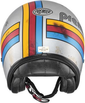 Casca Moto Open-Face/Jet Vintage Plat Edit EX77BM Glossy Silver/Blue/Yellow 2024