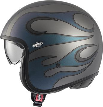 Casca Moto Open-Face/Jet Vintage IRIDEBM Matt Blue/Gray 2024