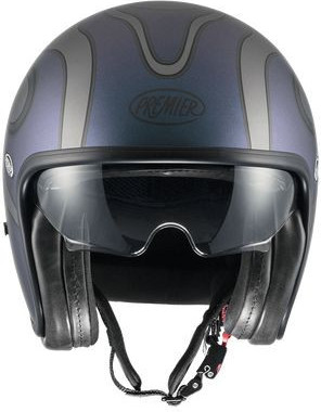 Casca Moto Open-Face/Jet Vintage IRIDEBM Matt Blue/Gray 2024