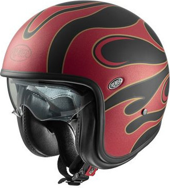 Casca Moto Open-Face/Jet Vintage FR 2BM Matt Red/Black 2024