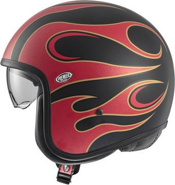 Casca Moto Open-Face/Jet Vintage FR 2BM Matt Red/Black 2024