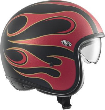 Casca Moto Open-Face/Jet Vintage FR 2BM Matt Red/Black 2024