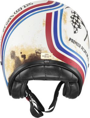 Casca Moto Open-Face/Jet Vintage BTR 12BM Matte White/Red/Blue 2024
