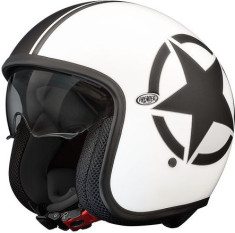 Casca Moto Open-Face/Jet Vintage SG 8BM White/Black 2024