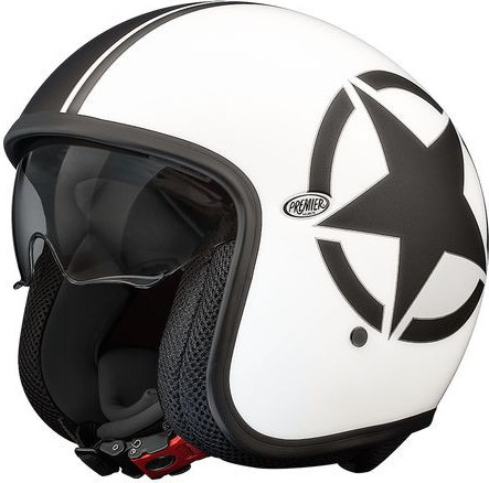 Casca Moto Open-Face/Jet Vintage SG 8BM White/Black 2024