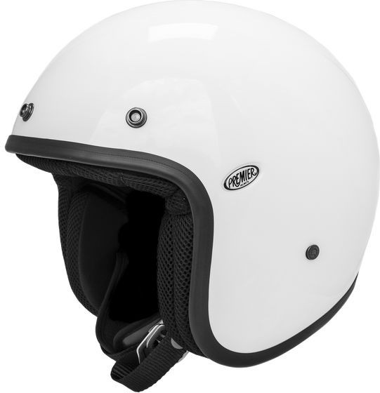 Casca Moto Open-Face/Jet Vintage CLASS U8 Glossy White 2024