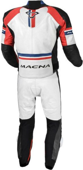 Combinezon Moto Piele 2 Piese DIABRO White/Red/Blue