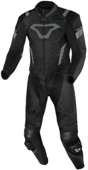 Combinezon Moto Piele 2 Piese VARSHALL Black