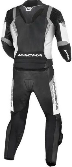 Combinezon Moto Piele 2 Piese VARSHALL Black/White