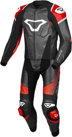Combinezon Moto Piele 2 Piese TRONNIQ Blue/Black/Red