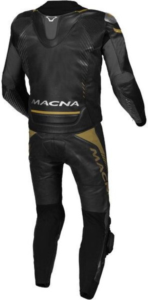 Combinezon Moto Piele 2 Piese TRONNIQ Black/Gold