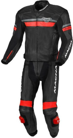 Combinezon Moto Piele 2 Piese DIABRO Black/Red