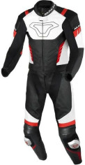 Combinezon Moto Piele 2 Piese VARSHALL Black/White/Red