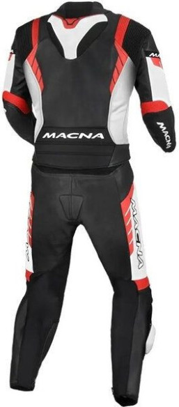 Combinezon Moto Piele 2 Piese VARSHALL Black/White/Red