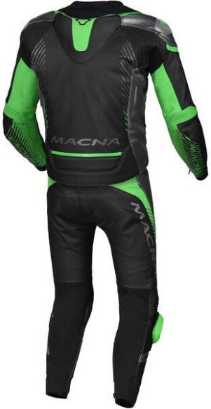 Combinezon Moto Piele 2 Piese TRONNIQ Black/Green