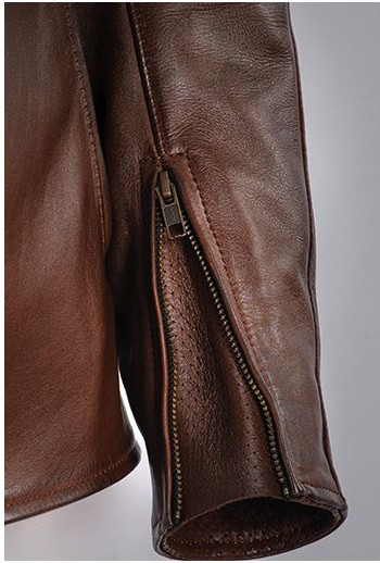 Geaca Moto Piele Cranky MS Brown