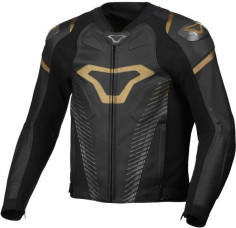 Geaca Moto Piele TRONNIQ Black/Gold