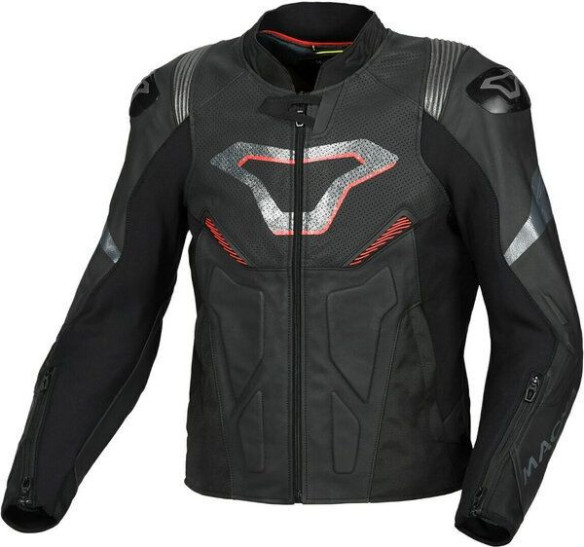 Geaca Moto Piele POINTER Black/Red