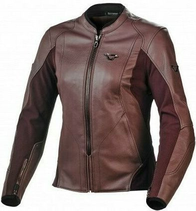 Geaca Moto Piele Dama TEQUILLA Burgundy