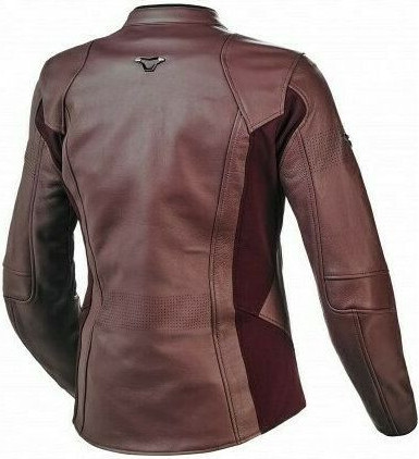 Geaca Moto Piele Dama TEQUILLA Burgundy