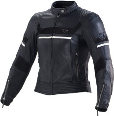 Geaca Moto Piele Dama DAISY Black/White