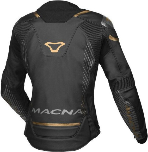 Geaca Moto Piele Dama TRONNIQ Black/Gold