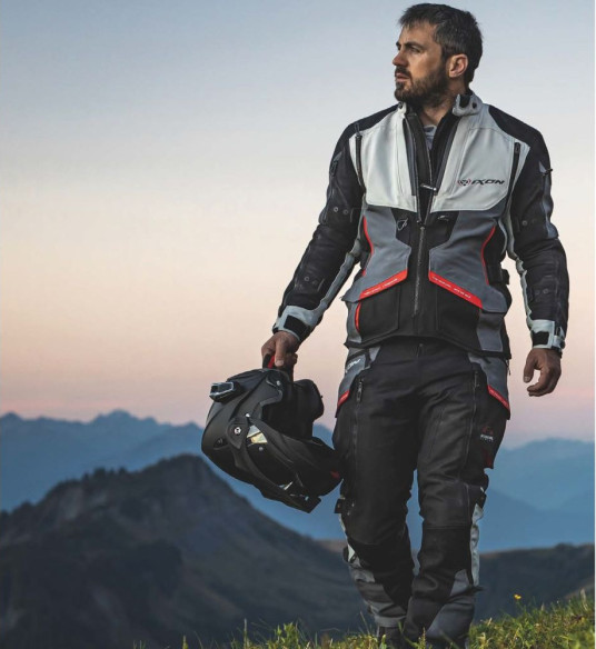 Geaca Moto Textila Touring Ragnar MS Black/Gray/Red 24